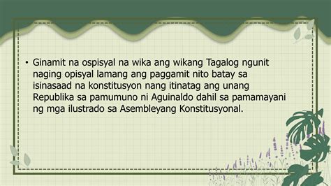 KomPan: Kasaysayan ng Wikang Pambansa Flashcards .